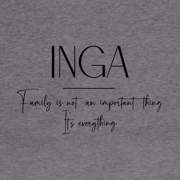 Inga Family, Inga Name, Inga Middle Name by Rashmicheal